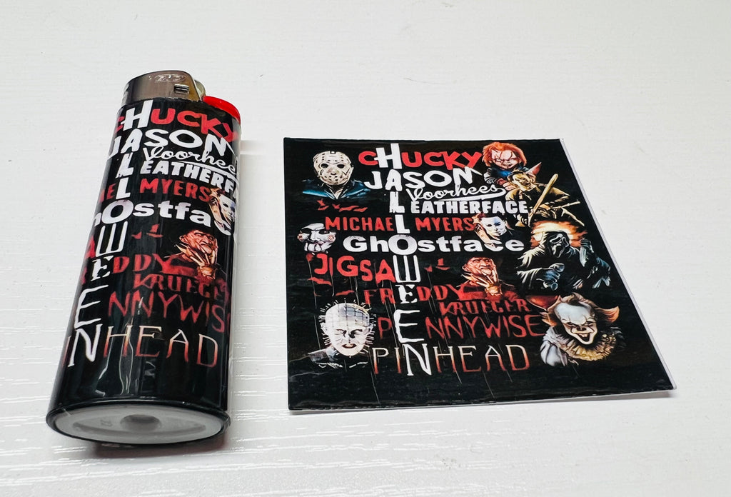 Horror Designed 3 piece Bic Lighters Set!