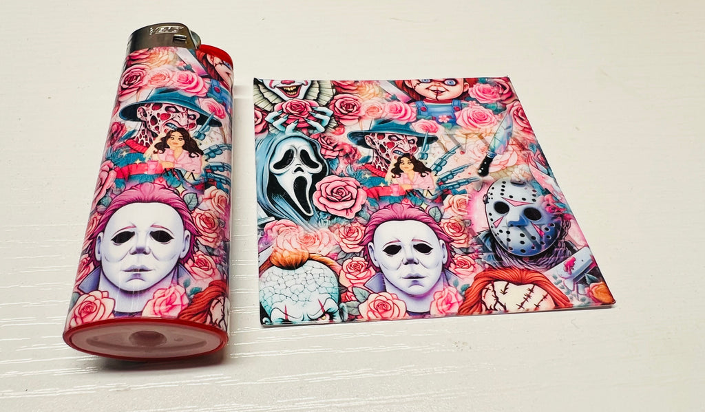 Horror Designed 3 piece Bic Lighters Set!