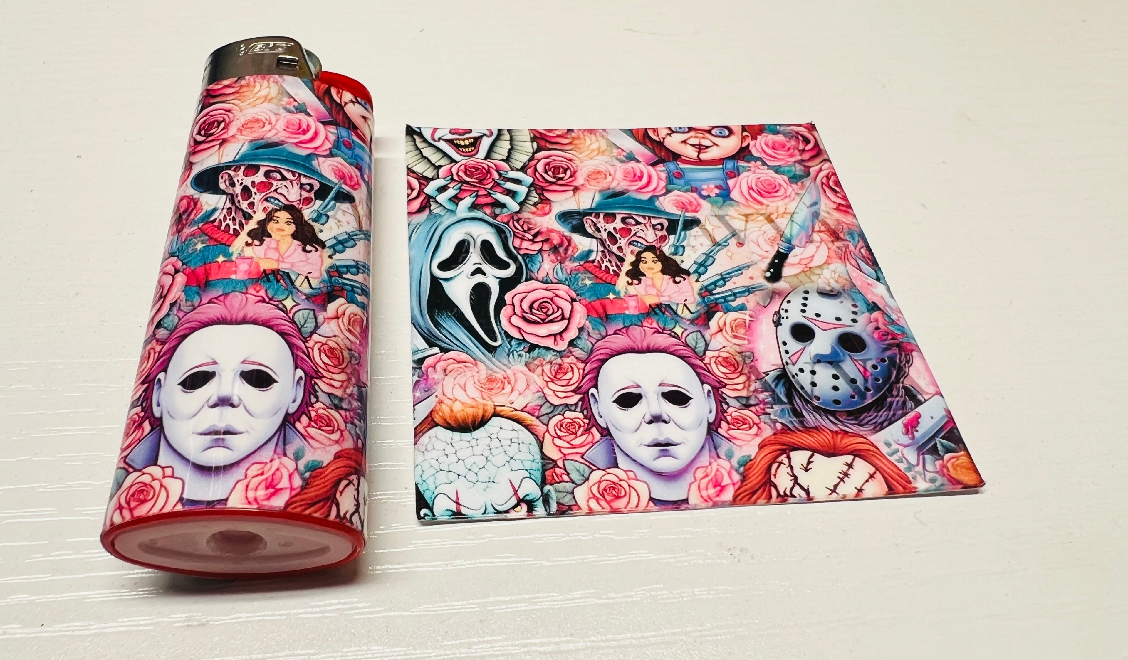 Horror Designed 3 piece Bic Lighters Set!