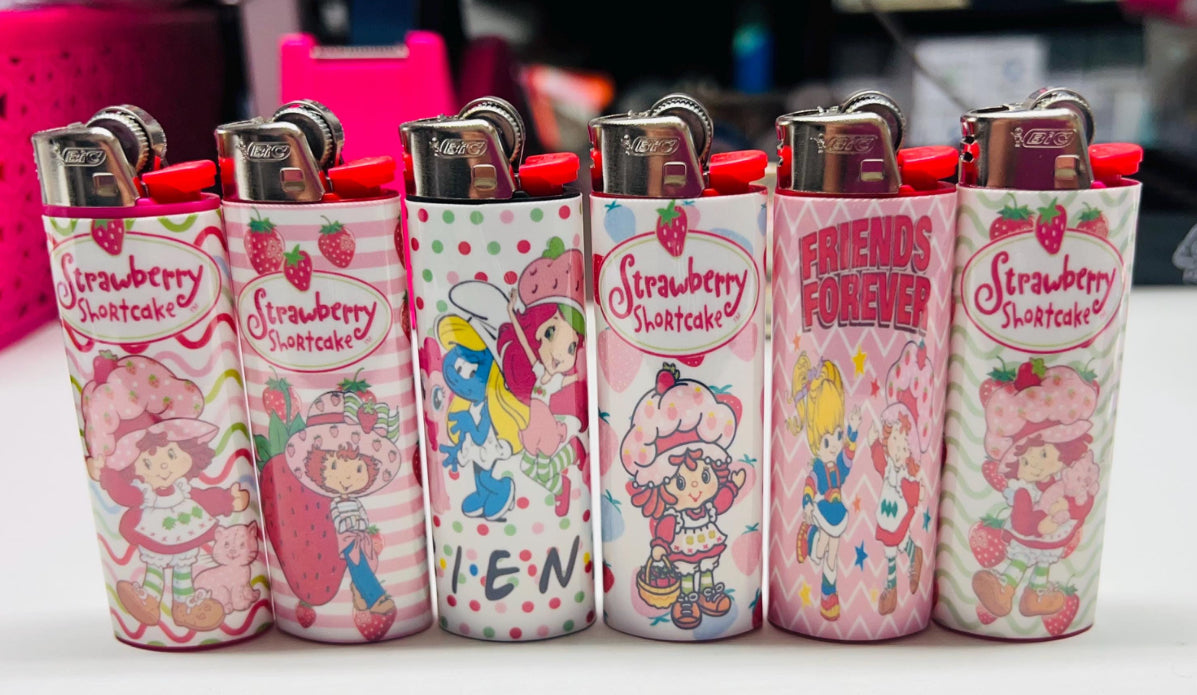 Strawberry Shortcake, Rainbow Brite & Friends Bic Lighters!