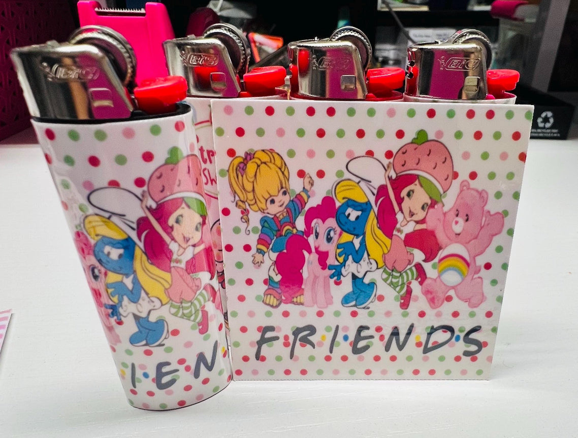 Strawberry Shortcake, Rainbow Brite & Friends Bic Lighters!